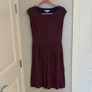 Boden blue and red flower dress